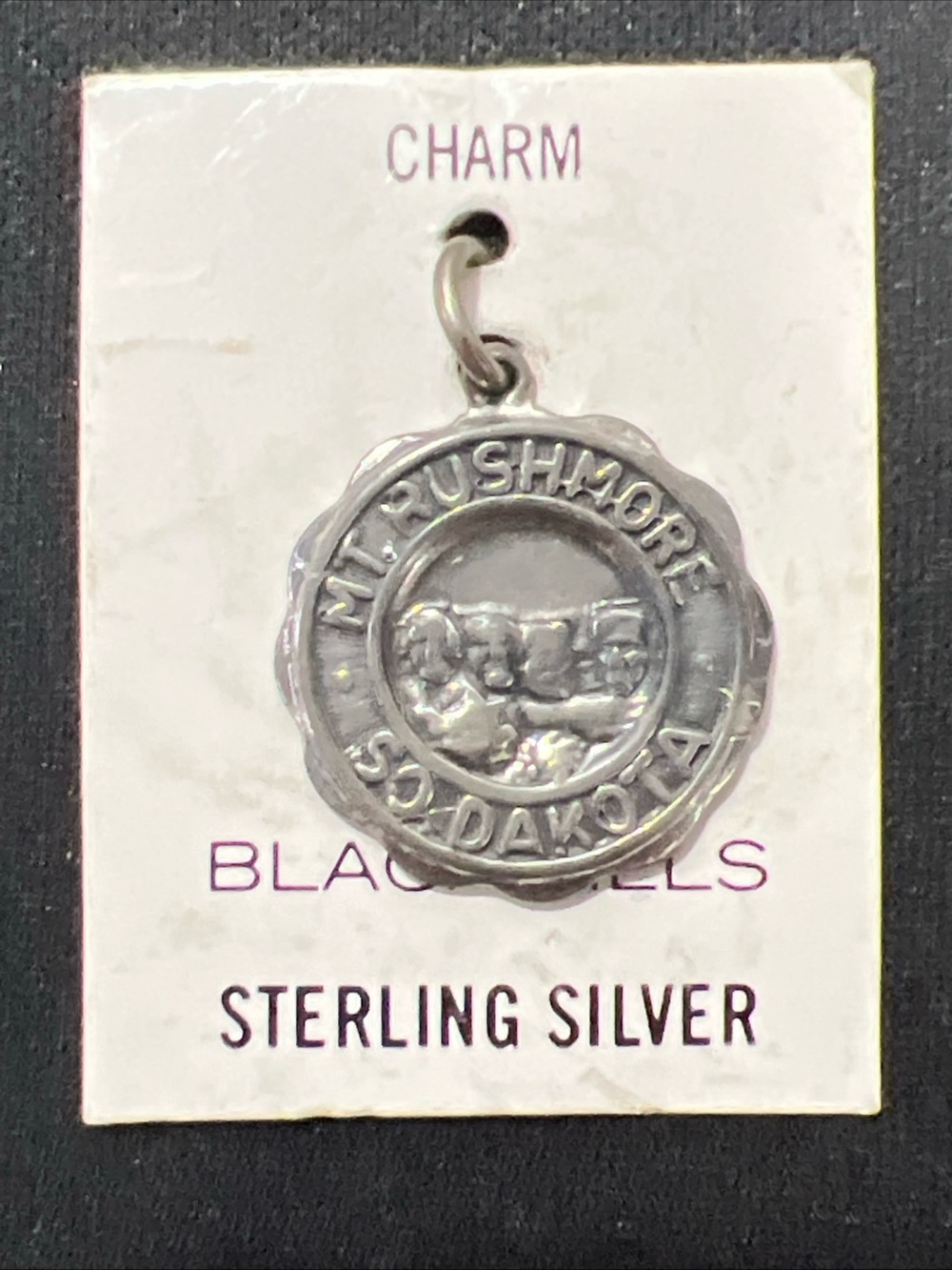 Vintage Sterling Silver Mt Rushmore Black Hills South Dakota Souvenir Charm